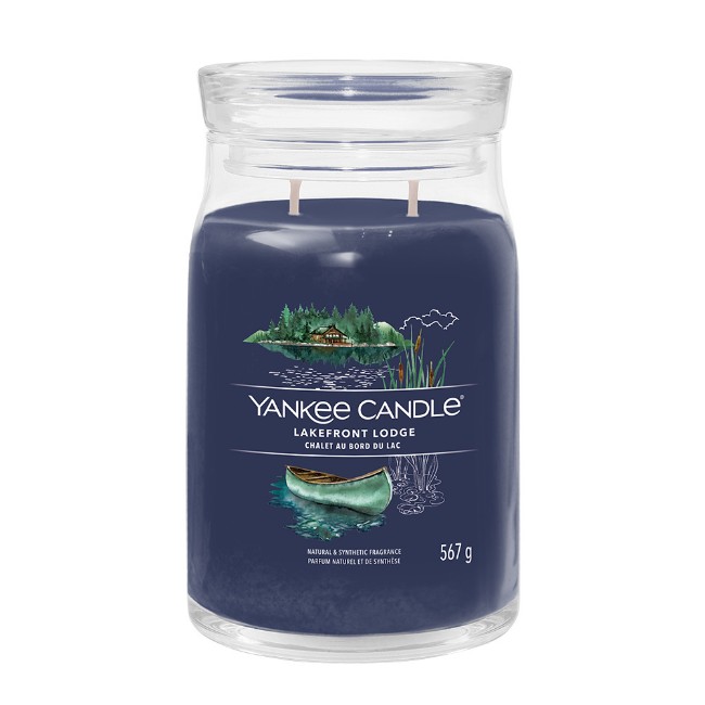 Yankee Candle Signature Candela in Giara Grande Lakefront Lodge 90 Ore
