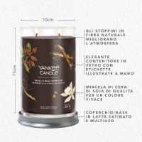 Yankee Candle Signature Candela in Tumbler Grande Vanilla Bean Espresso 100 Ore