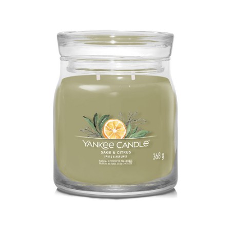 Yankee Candle Signature Candela in Giara Media Sage & Citrus 50 Ore