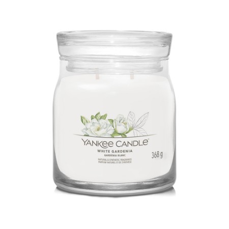 Yankee Candle Signature Candela in Giara Media White Gardenia 50 Ore