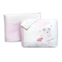 Bebitaly 4pz Set Letto Stelle con Piumone Sfoderabile, Paracolpi, Federa di Bebitaly