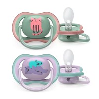 Philips Avent 2pz Ciuccio Ultra Air, Succhietto Ortodontico 6-18mesi