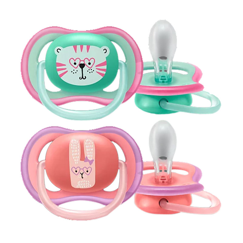 Philips AVENT Ultra Air Succhietti 0-6 Mesi, 2 Pezzi, Colore Tinta Unita. Traspiranti, Leggeri E Ortodontici. Con Contenitore Da Viaggio. - 3