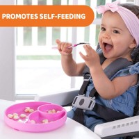 Chicco Piatto in Silicone con Ventosa - Rosa