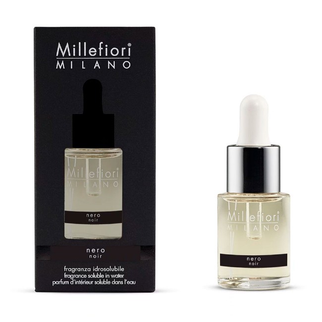 Millefiori Ricarica per Diffusore ad Ultrasuoni Fragranza Idrosolubile Nero 15 ml