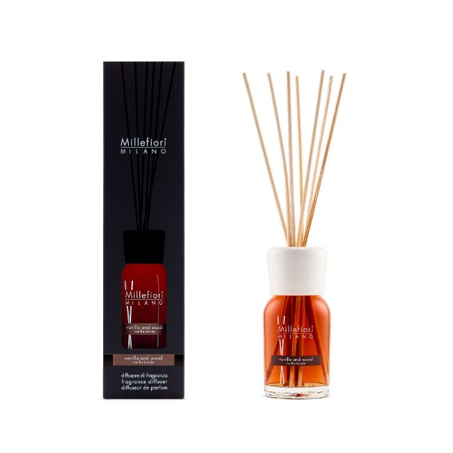 Millefiori Diffusore a Stick 250ml Vanilla and Wood