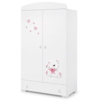 Erbesi Armadio Tato - Bianco/Rosa