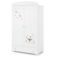 Erbesi Armadio Tato - Bianco/Tortora