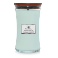 Woodwick Candela Grande con Stoppino Scoppiettante Sagewood and Seagrass 130 Ore