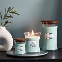 Woodwick Candela Grande con Stoppino Scoppiettante Sagewood and Seagrass 130 Ore