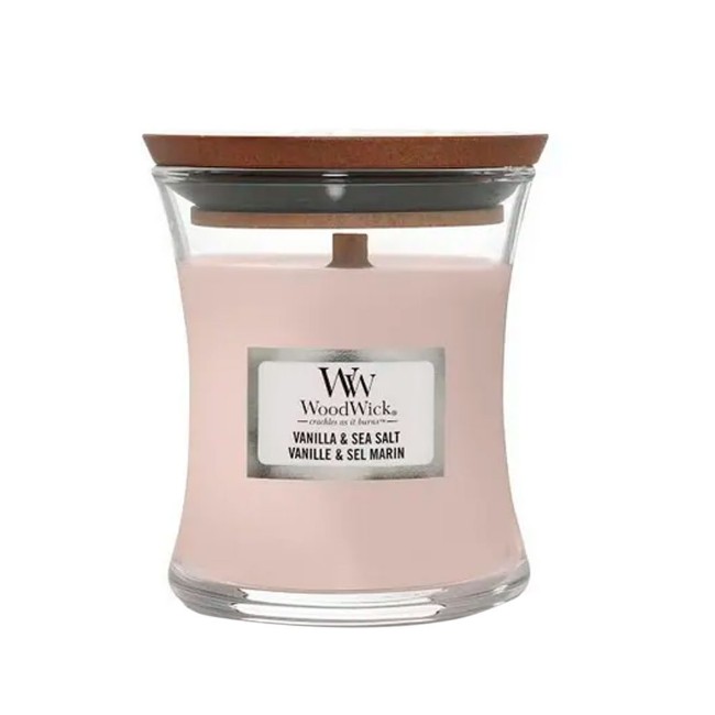 Candela Profumata WoodWick Con Stoppino Scoppiettante | Candela Trilogy A Clessidra Media Rifugio Di Pace Candele Profumate A Lunga Combustione Fino 87111037