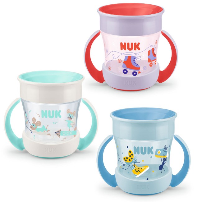 Paniate - Nuk Tazza Mini Magic Cup con manici, Sistema Antigoccia, 6m+,  160ml - colori assortiti