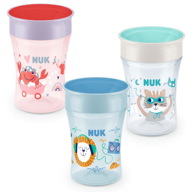 Nuk Tazza Magic Cup con Cappuccio Antigoccia, 8m+, 230ml