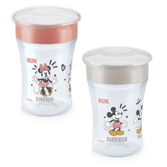 Paniate - Nuk Tazza Magic Cup Disney Minnie e Mickey Mouse, con Cappuccio  Antigoccia, 8m+, 230ml