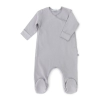 Bamboom Tutina con Piedi Pure in Bambù Organico taglia 1m, 3m - Grey Ivory