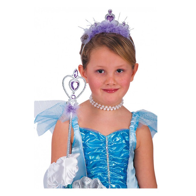 Carnival Toys Set Principessa Argento con Marabout Viola