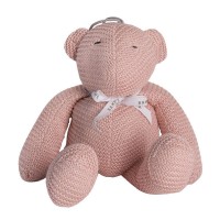 Bamboom Carillon Orso a Maglia, Cuscino Musicale in Bambù - Pink