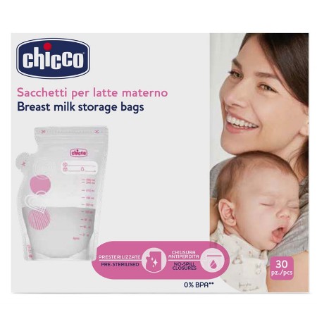 Chicco Sacchetto Latte Materno per Frigorifero e Freezer