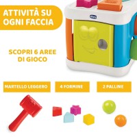 Chicco Cubo Incastra e Martella 2in1, 10-36 mesi