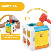 Chicco Cubo Incastra e Martella 2in1, 10-36 mesi