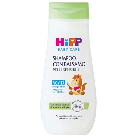 HiPP Shampoo con Balsamo per Pelli Sensibili, 200ml