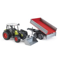 Bruder Claas Nectis 267 F con Benna e Rimorchio 02112