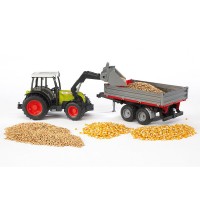 Bruder Claas Nectis 267 F con Benna e Rimorchio 02112