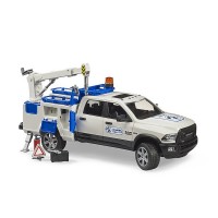 Bruder RAM 2500 Service Truck con Gru e Lampeggiante 02509