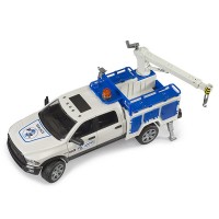 Bruder RAM 2500 Service Truck con Gru e Lampeggiante 02509