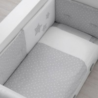 Erbesi Piumone Sfilabile Lettino Easy con Piumone e Paracolpi - Grigio