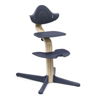 Stokke Sedia Evolutiva Nomi funzione Sdraietta, Seggiolone Pappa, Sedia Bambino - dalla nascita - Naturale e Navy