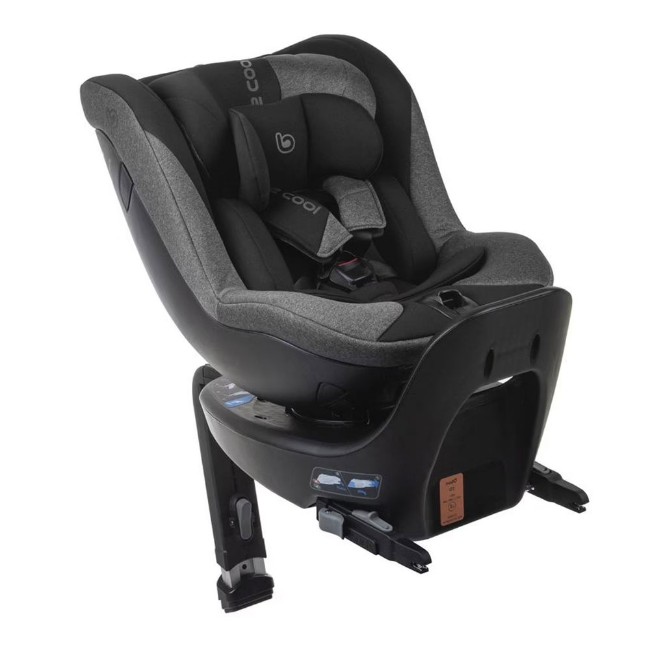 Be Cool Seggiolino Auto Apollo I-Size Isofix 40-105cm con Base Girevole 360° - Road
