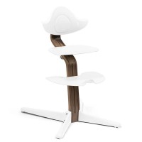 Stokke Sedia Evolutiva Nomi funzione Sdraietta, Seggiolone Pappa, Sedia Bambino - dalla nascita - Walnut e Bianco