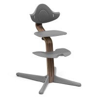 Stokke Sedia Evolutiva Nomi funzione Sdraietta, Seggiolone Pappa, Sedia Bambino - dalla nascita - Walnut e Grigio