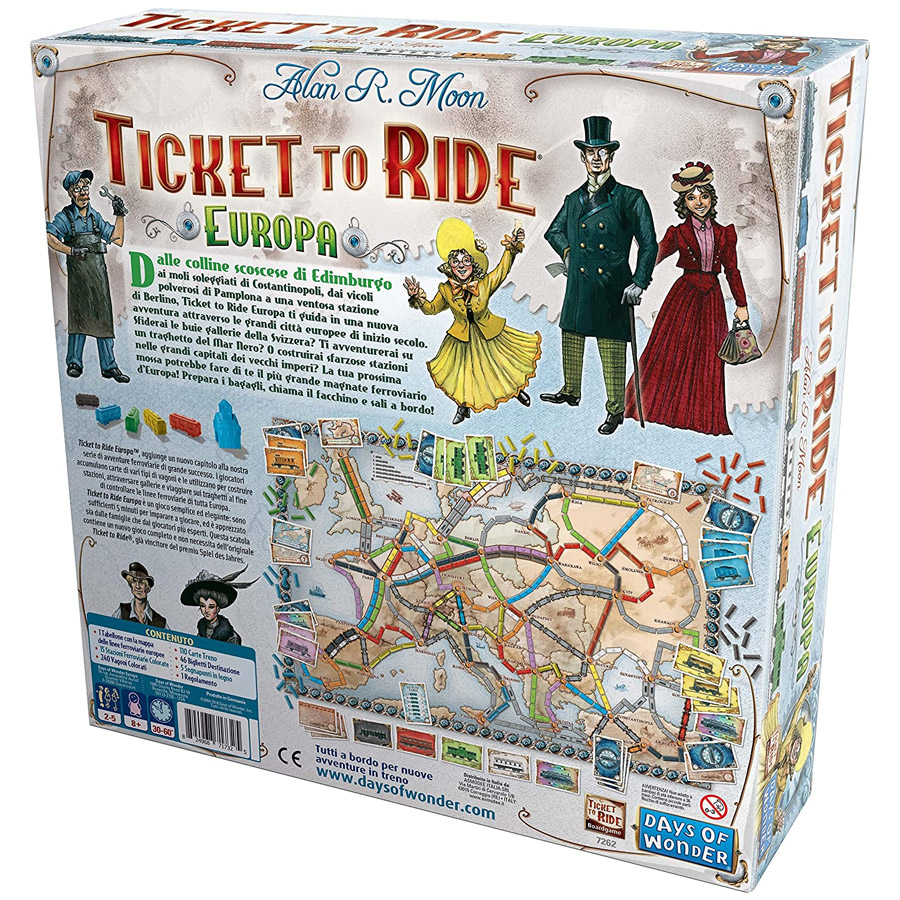Asmodee - Ticket to Ride - Gioco da Tavolo di Avventure Ferroviarie in