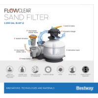 Bestway Filtro a Sabbia Flowclear 8.327l/h 58499_NG
