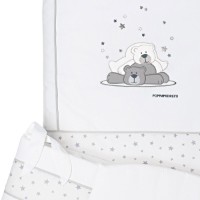 Foppapedretti Completo Piumone Pikkoletto Dolcestella con Paracolpi e Federa Cuscino - Bianco