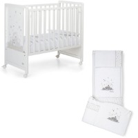 Foppapedretti Lettino Culla Pikkoletto Dolcestella con Set Piumone Letto - Bianco