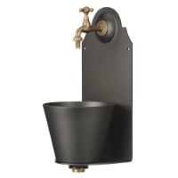 Belfer Fontana a parete completa di rubinetto Trattamento antiruggine Antracite