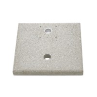 Belfer Fontana in Metallo con Vaschetta Rettangolare e Base in Cemento 40 x40 cm 42QVR Ruggine