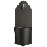 Belfer Fontana a parete Antracite in acciaio completa di rubinetto 42PRX