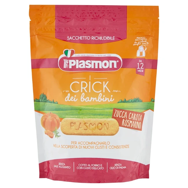 Plasmon Crick dei bambini Zucca Carota Rosmarino 100 g 