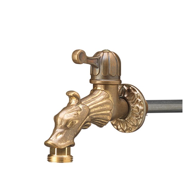 Belfer Rubinetto in Ottone Decorato con Draghetto