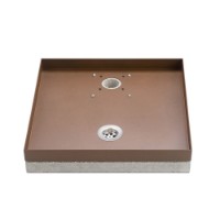 Belfer Base Portaciottolo Universale completa di Vaschetta 42/BSE/10 Ruggine