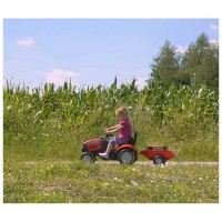 Falk Trattore a Pedali Case IH con Rimorchio