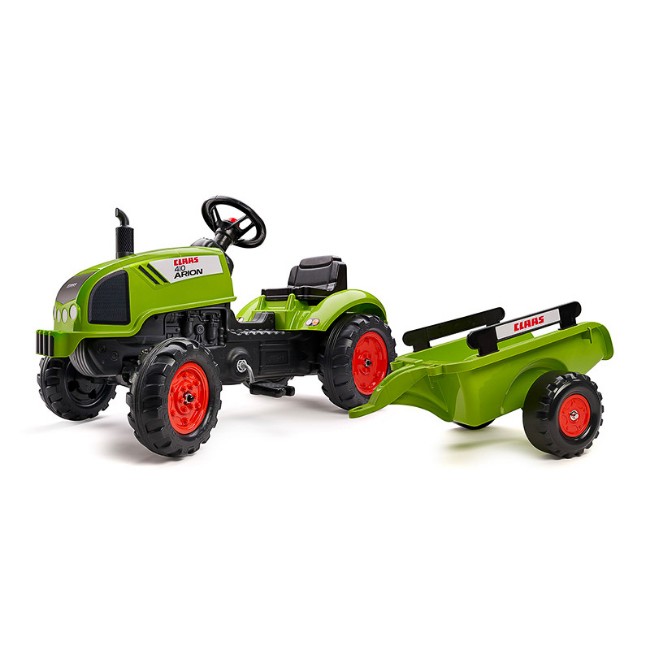 Falk Trattore Claas con Rimorchio e Cofano Apribile