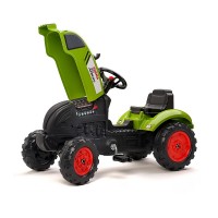 Falk Trattore Claas con Rimorchio e Cofano Apribile