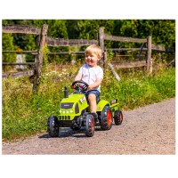 Falk Trattore Claas con Rimorchio e Cofano Apribile