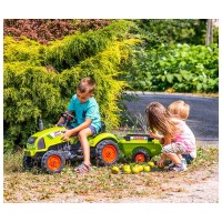 Falk Trattore Claas con Rimorchio e Cofano Apribile