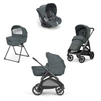Inglesina System Quattro Aptica con Passeggino, Navicella, Stand Up e Seggiolino Auto Cab - Emerald Green